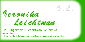 veronika leichtman business card